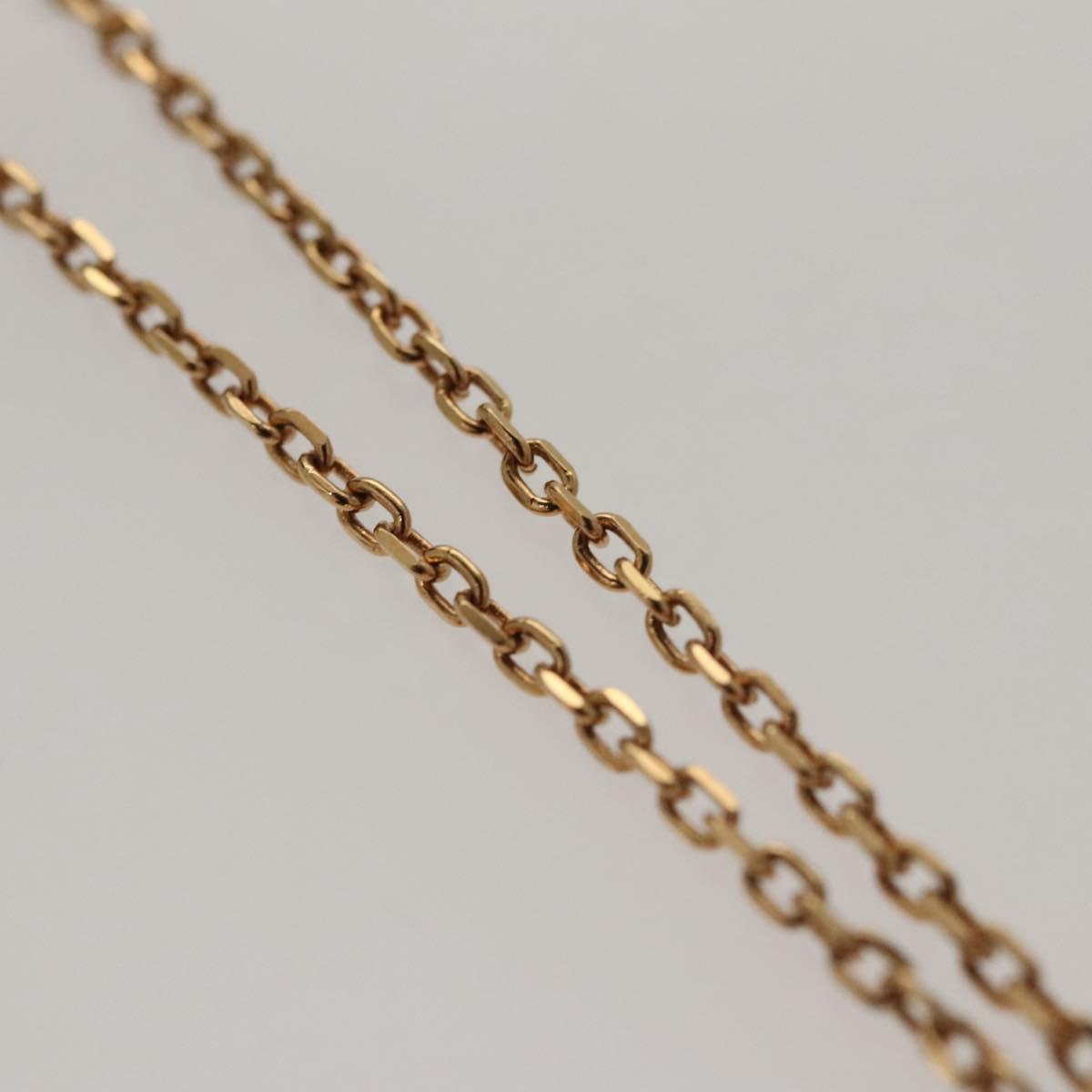 LOUIS VUITTON Essential V Necklace metal Gold MP1465 LV Auth bs25185