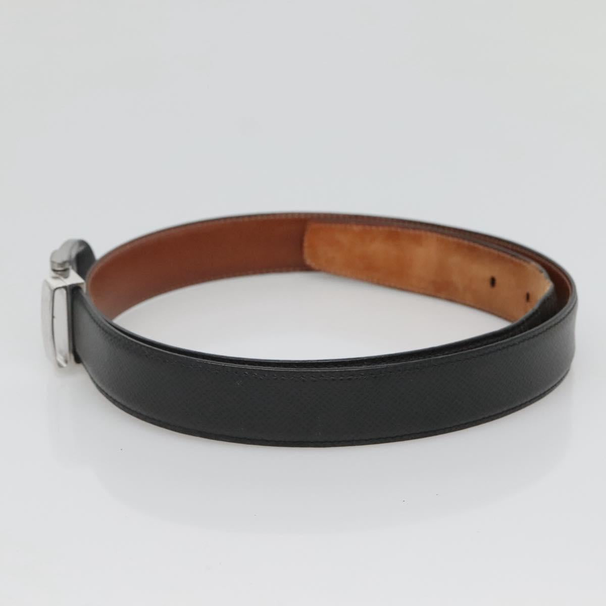 LOUIS VUITTON Taiga Ceinture Classic Belt 40.2"" Ardoise LV Auth bs25191