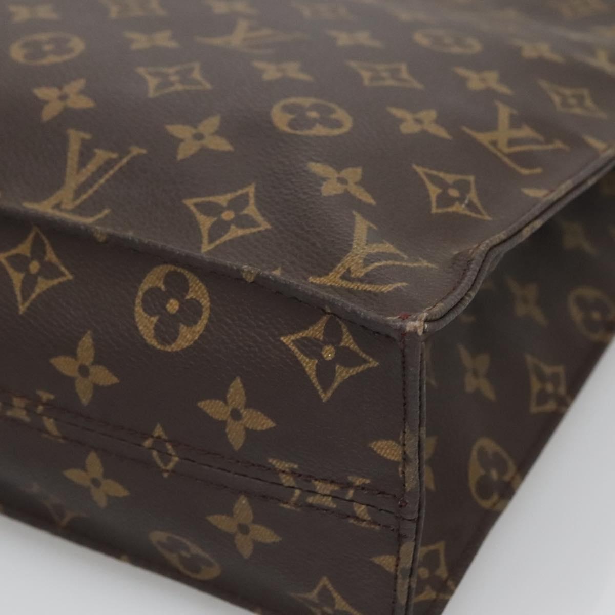 LOUIS VUITTON Monogram Sac Plat Hand Bag M51140 LV Auth bs25201