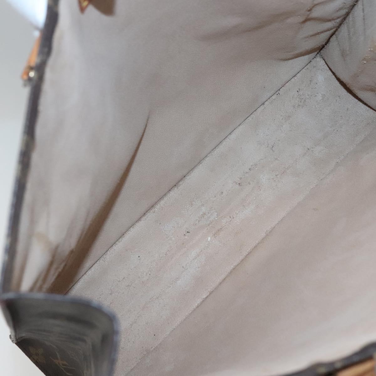 LOUIS VUITTON Monogram Sac Plat Hand Bag M51140 LV Auth bs25201