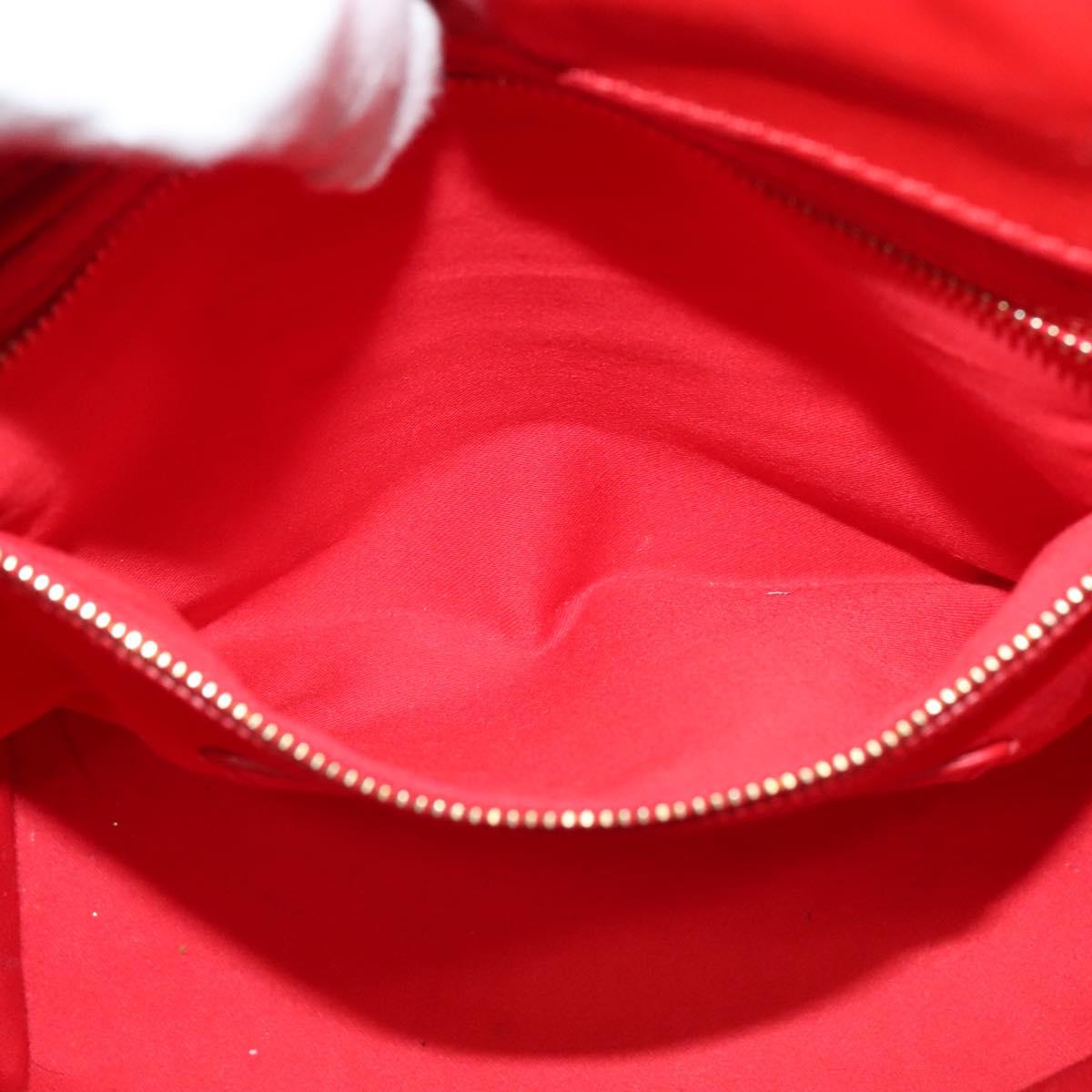 Christian Louboutin Backpack Leather Black Silver Auth bs25217