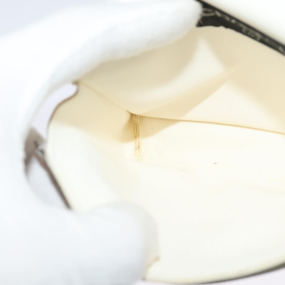 CHANEL Waist Bag Nylon White CC Auth bs25229