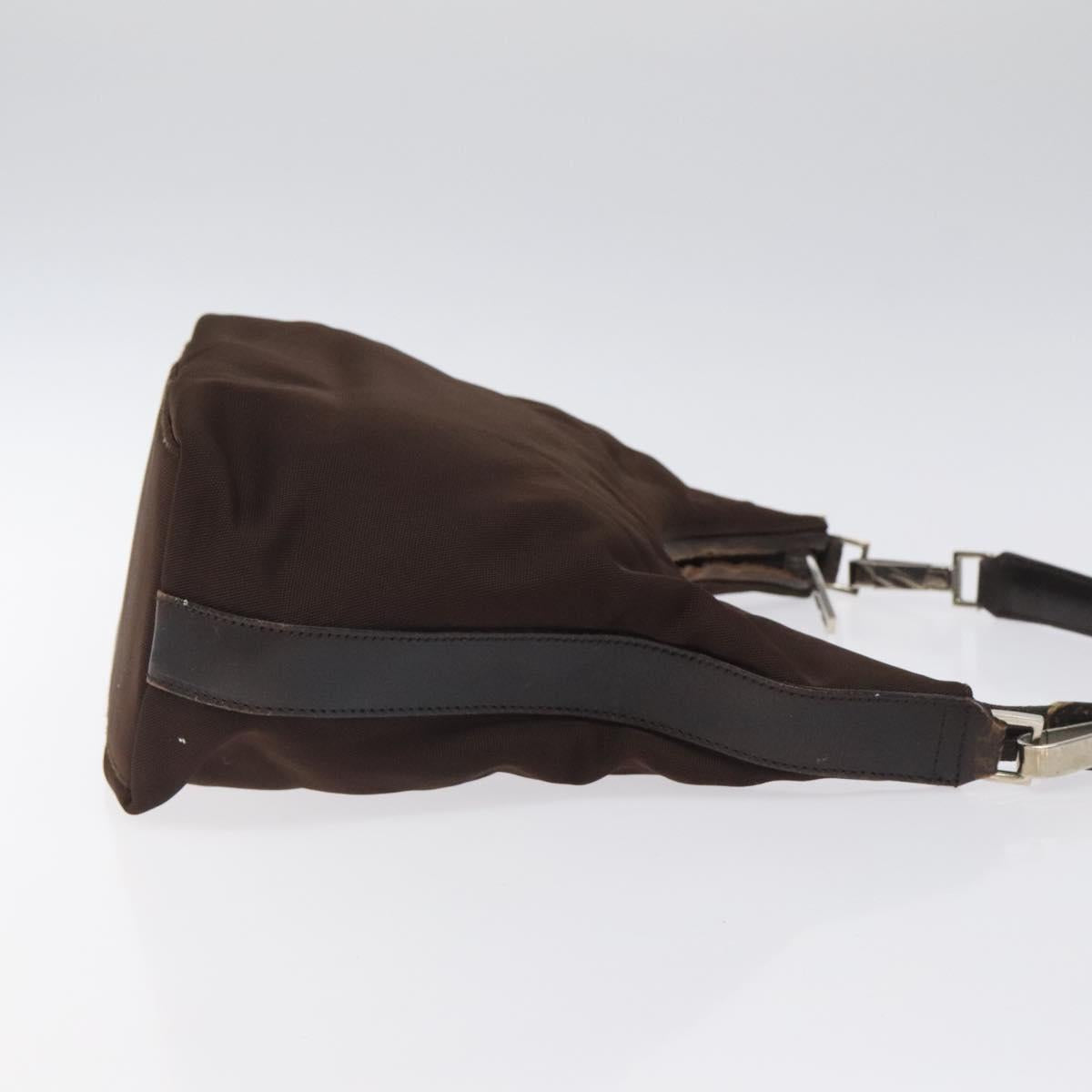 GUCCI Shoulder Bag Canvas Brown Silver 000 0602 Auth bs25255