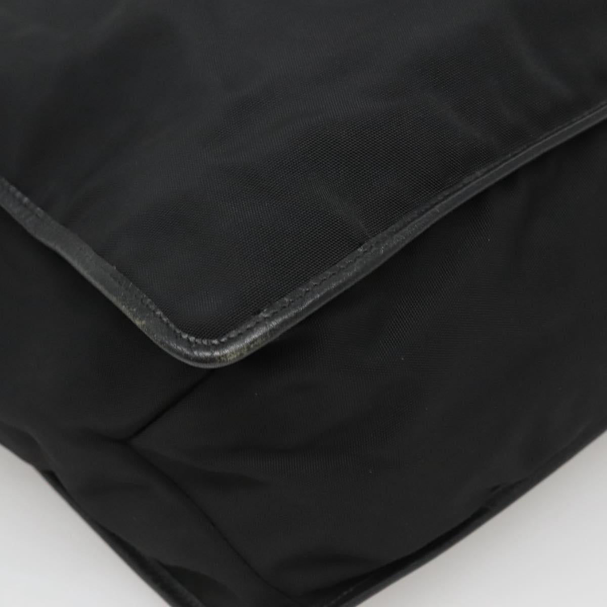 GUCCI Tote Bag Canvas Black Silver Auth bs25256