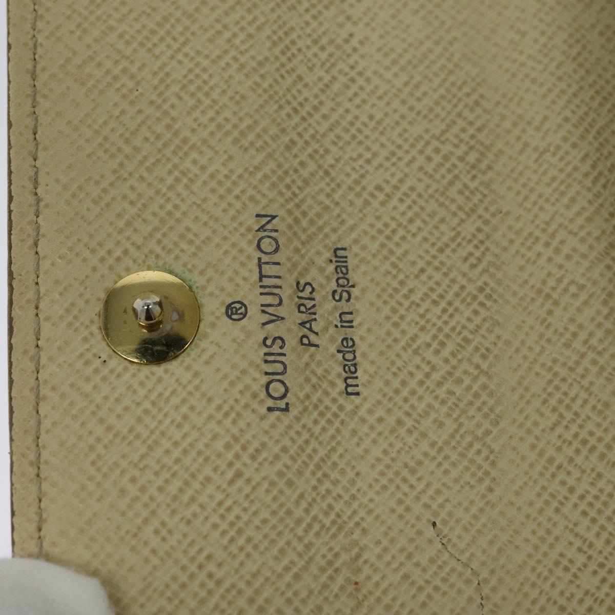 LOUIS VUITTON Damier Azur Portefeuille Alexandra Wallet N63068 LV Auth bs25268