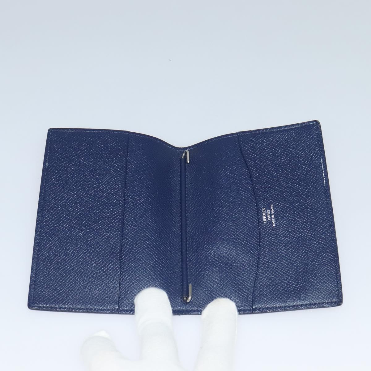 HERMES Day Planner Cover & Key Holder Leather 2Set Orange Brown Auth bs25280