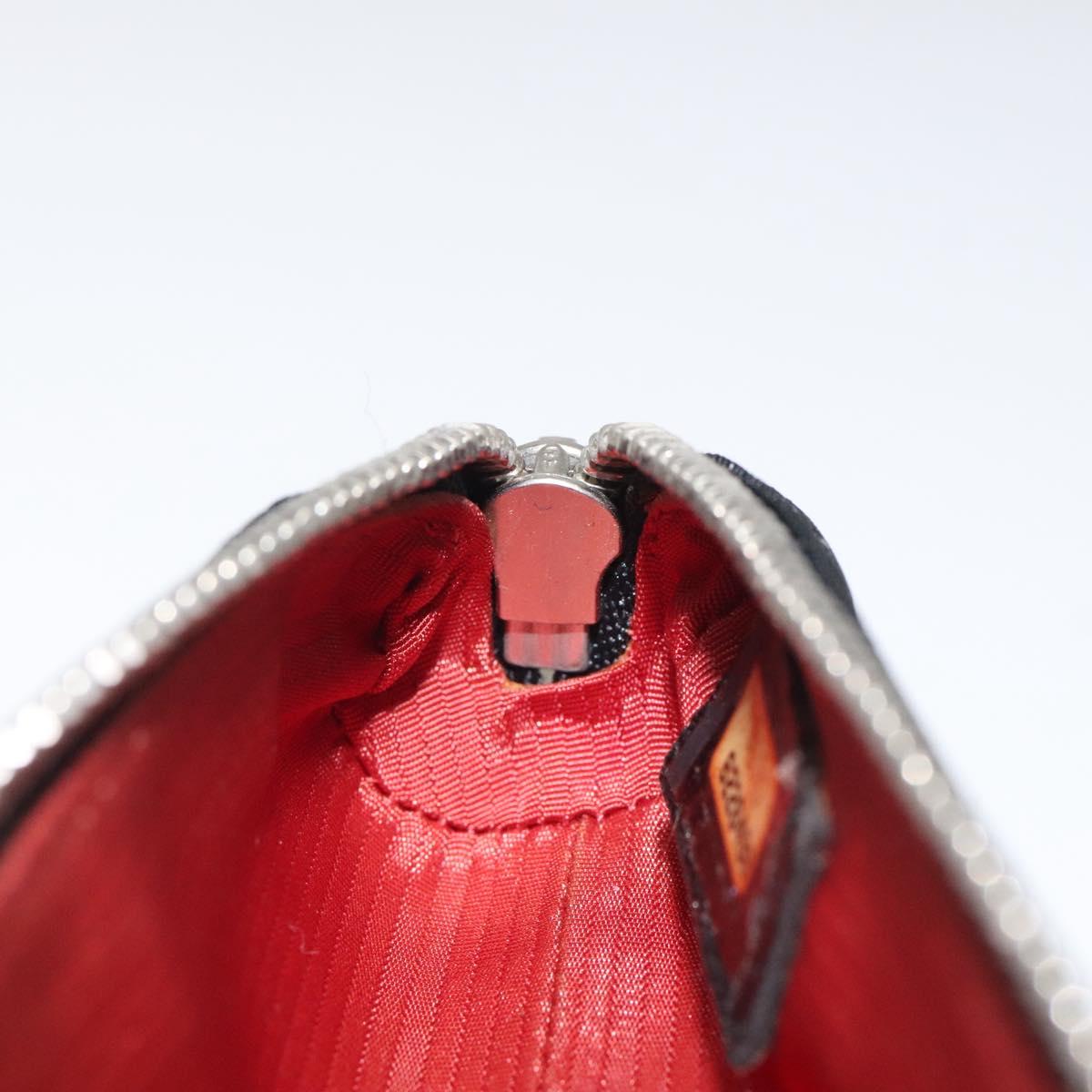 CHANEL Sunglass Case Pen Case Nylon Black CC Auth bs25281