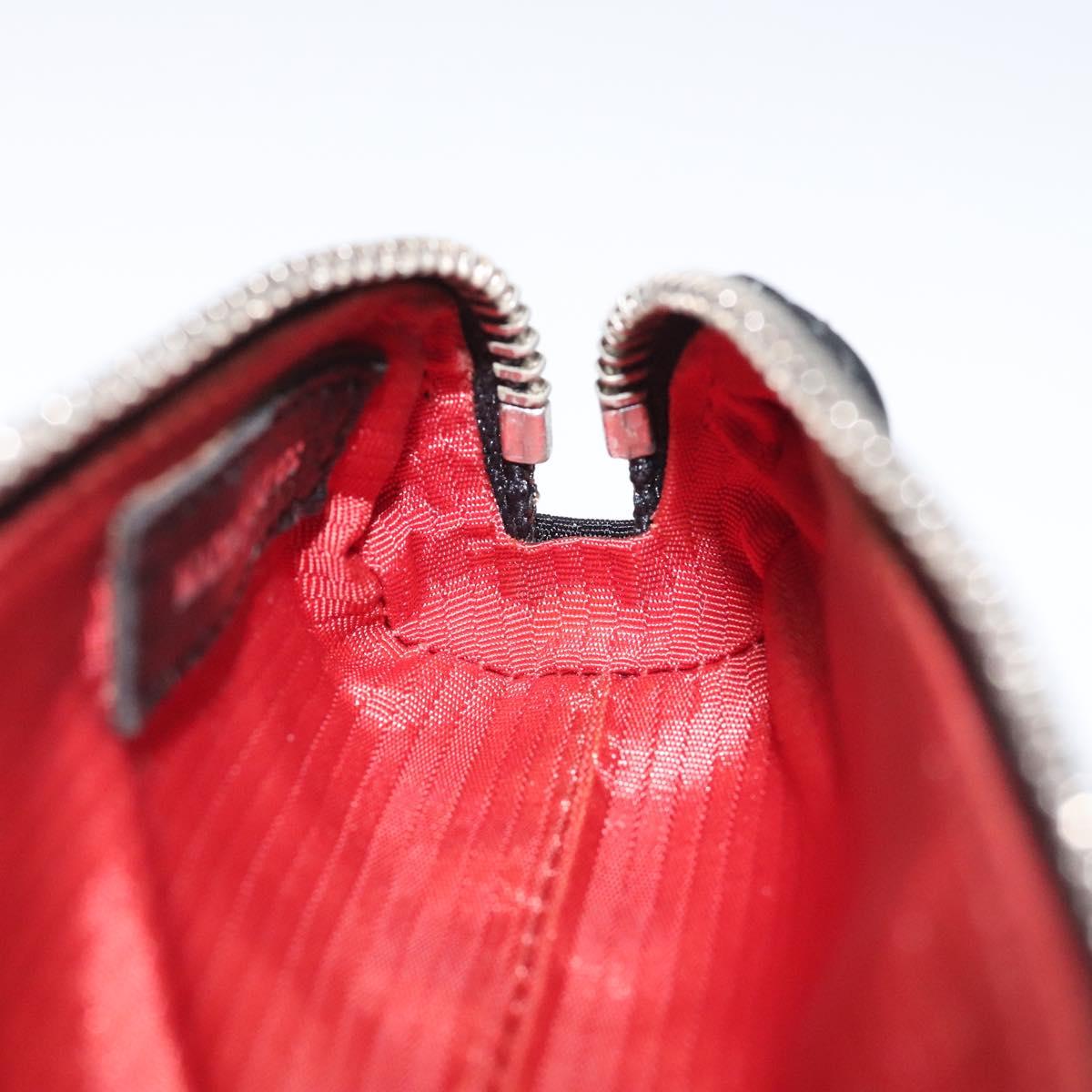 CHANEL Sunglass Case Pen Case Nylon Black CC Auth bs25281