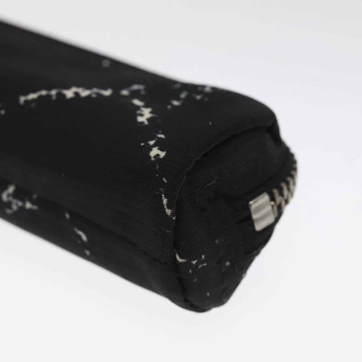 CHANEL Sunglass Case Pen Case Nylon Black CC Auth bs25281