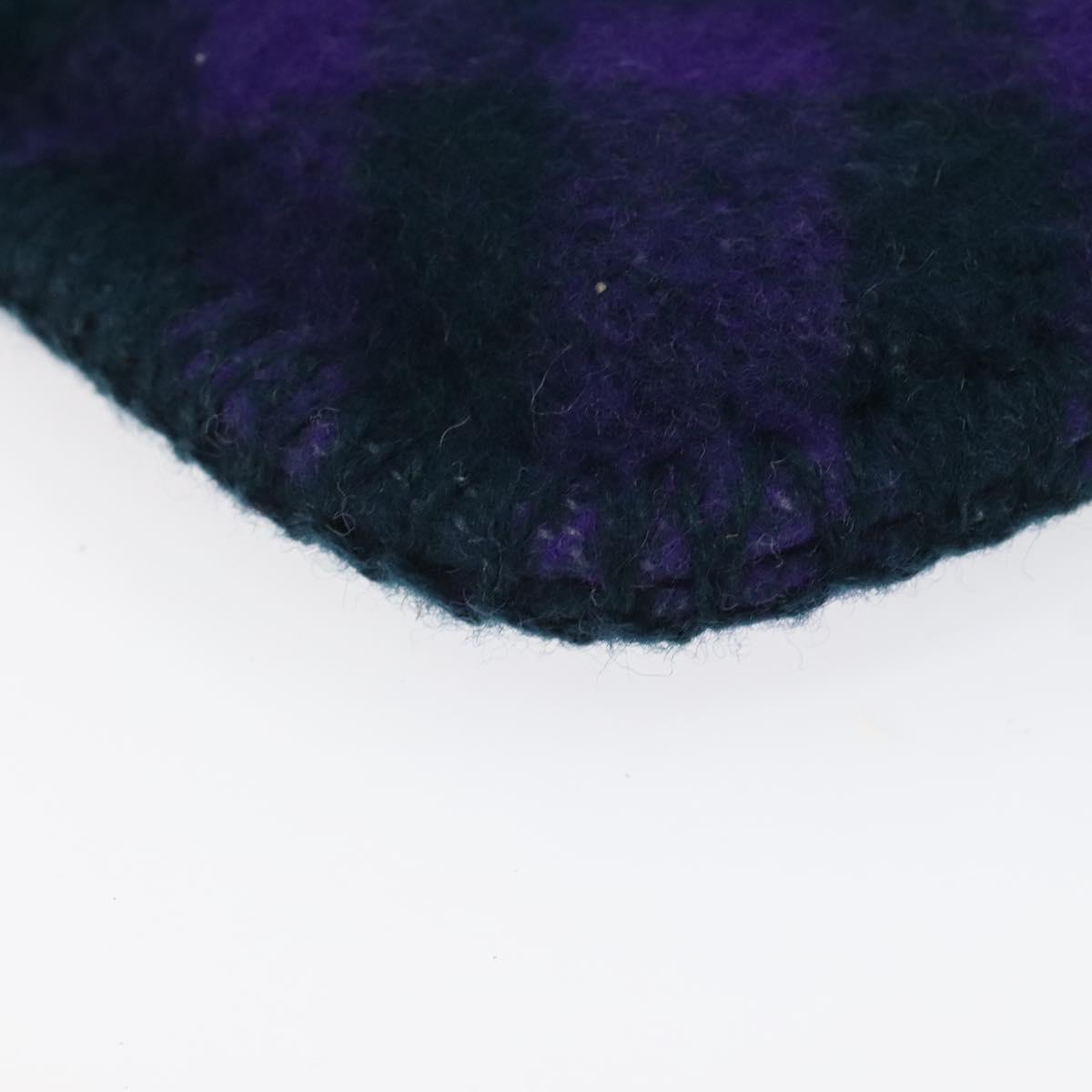 BURBERRY Nova Check Hot Water Bottle Cotton Purple Auth bs25282