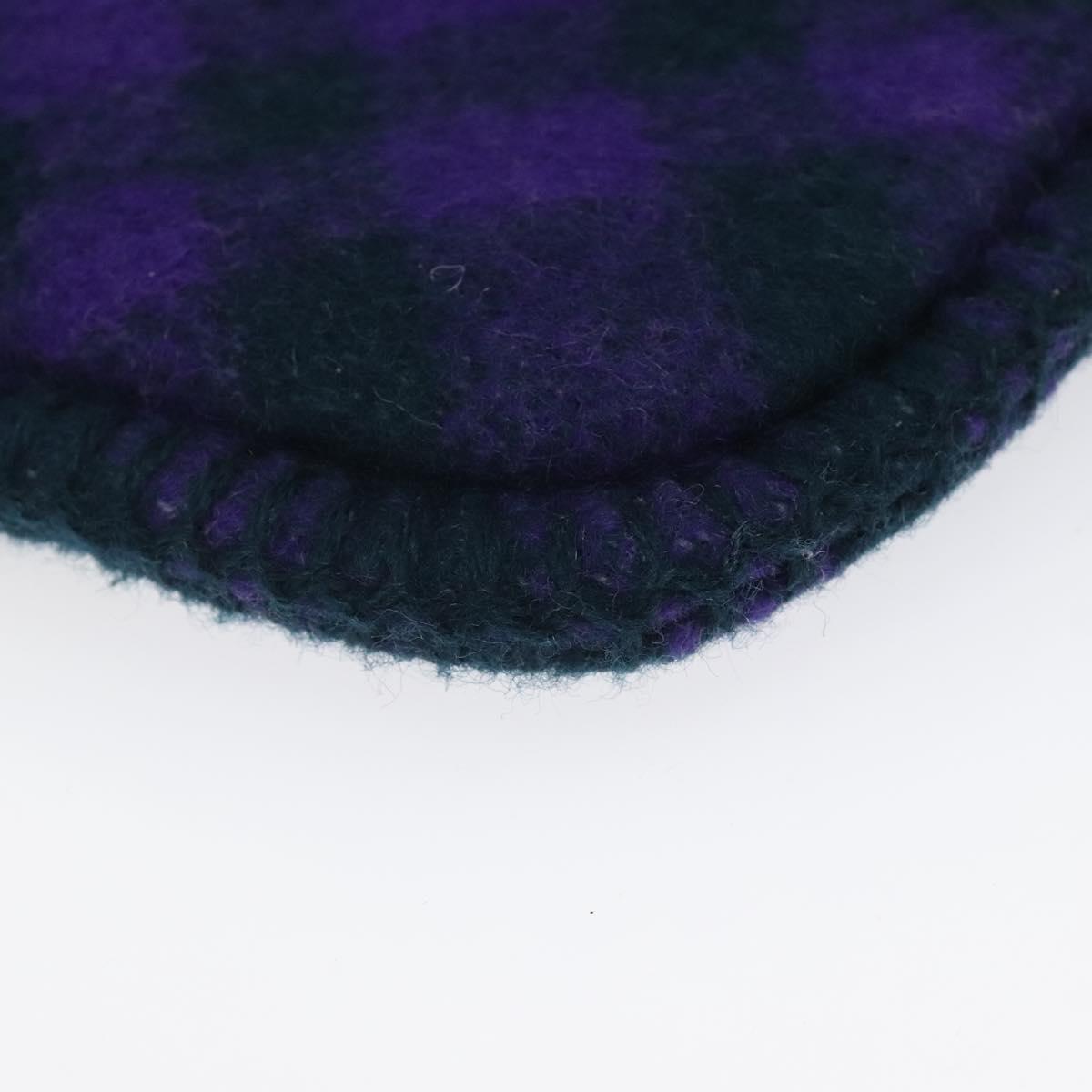 BURBERRY Nova Check Hot Water Bottle Cotton Purple Auth bs25282