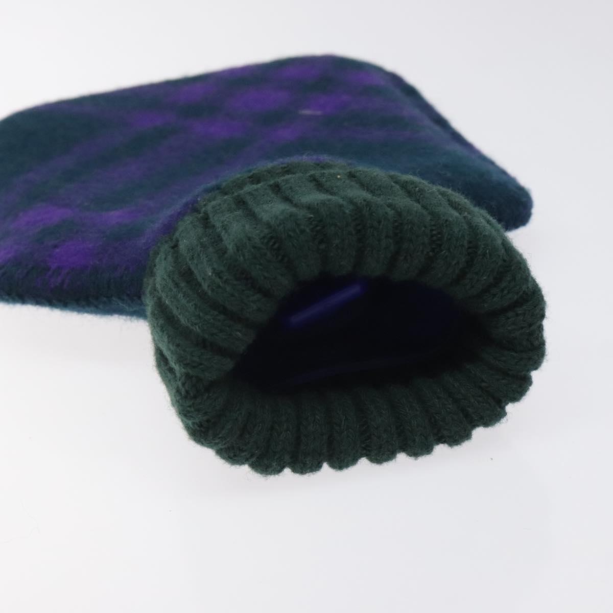 BURBERRY Nova Check Hot Water Bottle Cotton Purple Auth bs25282