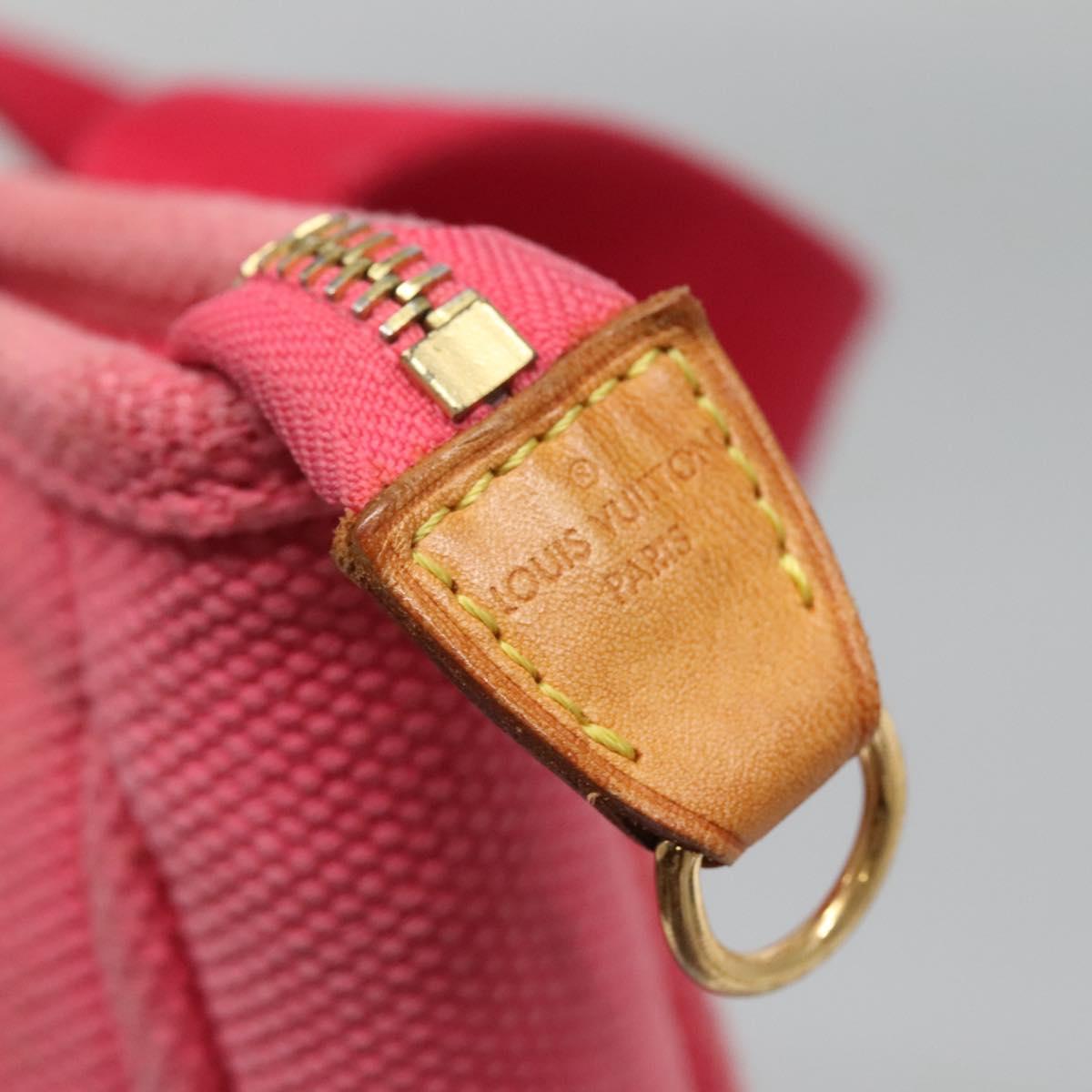 LOUIS VUITTON Antigua Cabas PM Hand Bag Rouge Pink M40088 LV Auth bs25294