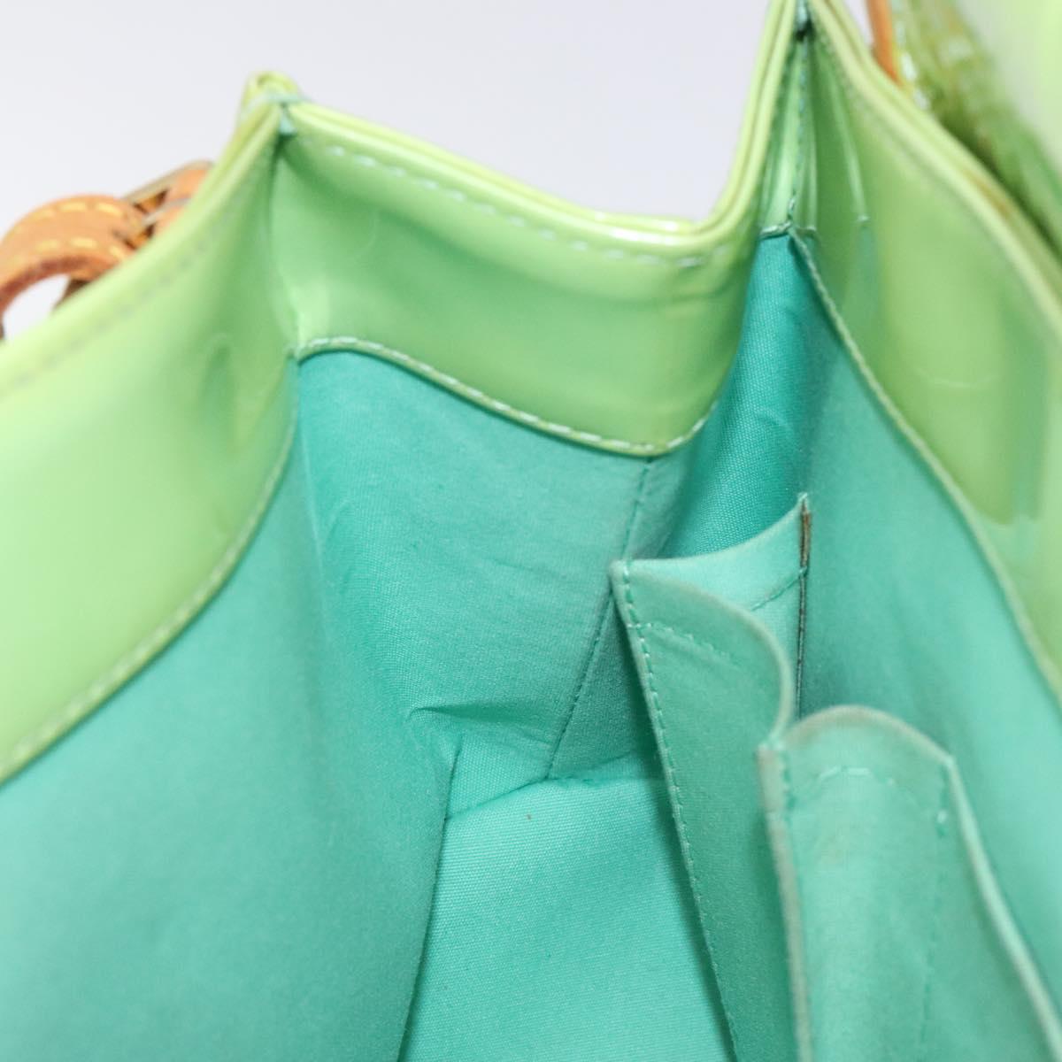 LOUIS VUITTON Monogram Vernis Biscayne Bay GM Bag Peppermint LV Auth bs25295