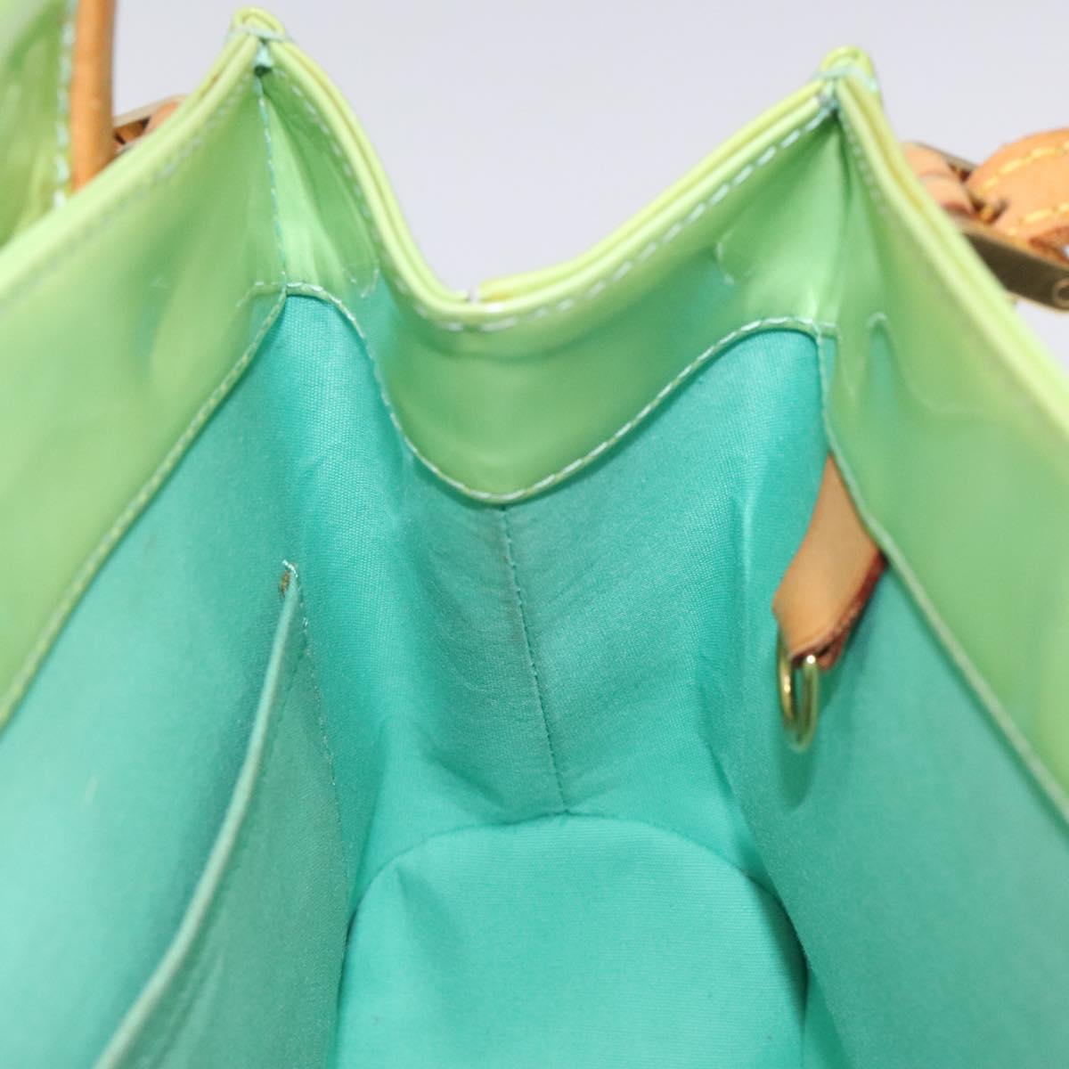 LOUIS VUITTON Monogram Vernis Biscayne Bay GM Bag Peppermint LV Auth bs25295