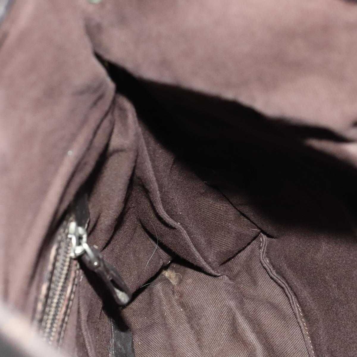BALLY Shoulder Bag Leather Brown Auth bs25320