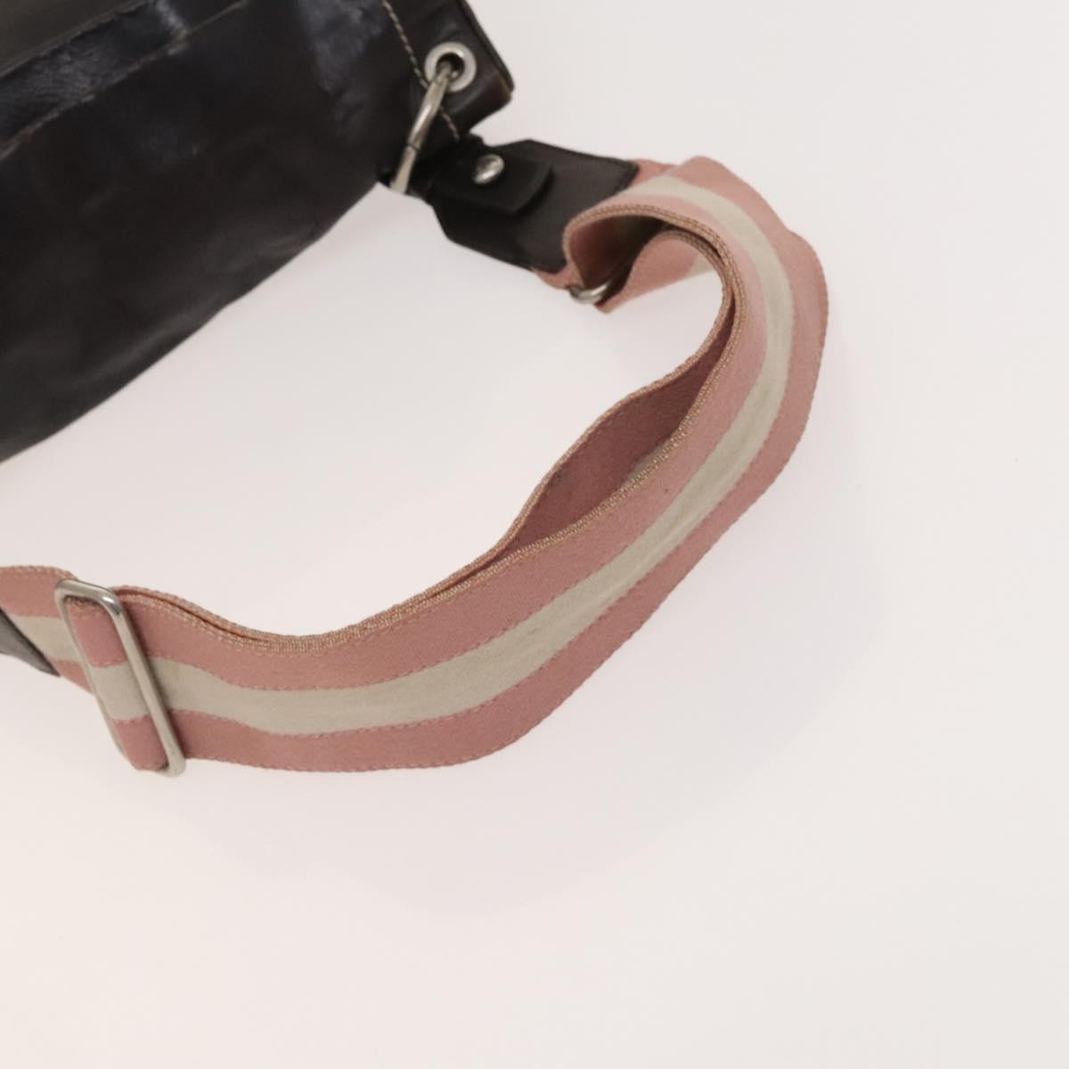 BALLY Shoulder Bag Leather Brown Auth bs25320