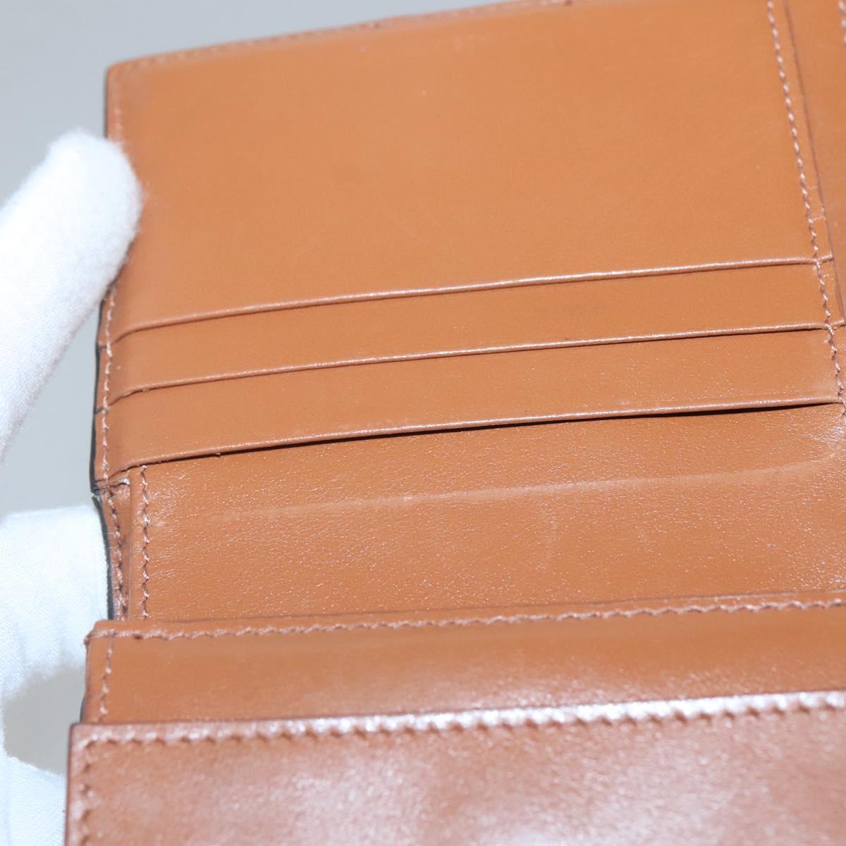 CELINE Triomphe Wallet PVC Brown Auth bs25348