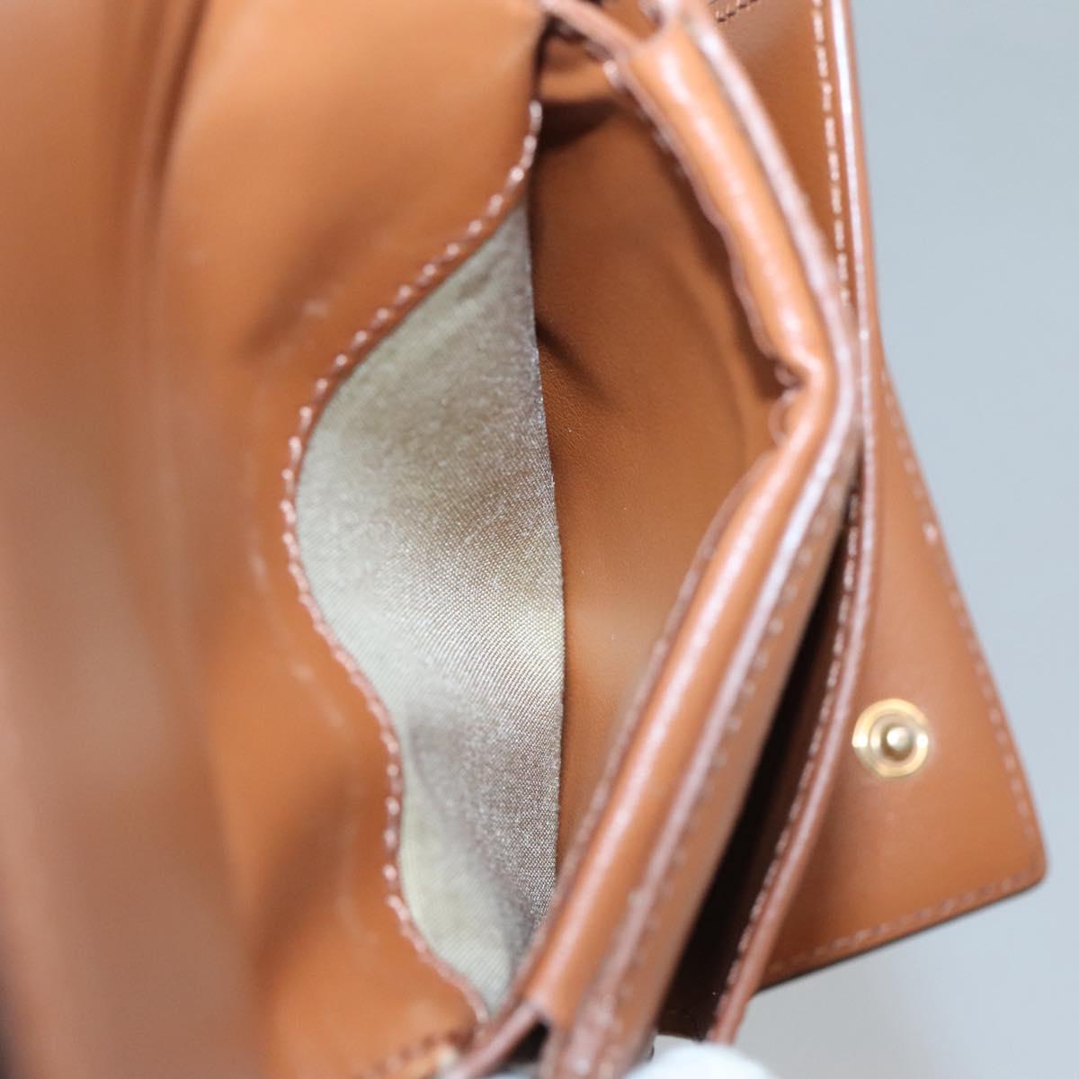 CELINE Triomphe Wallet PVC Brown Auth bs25348