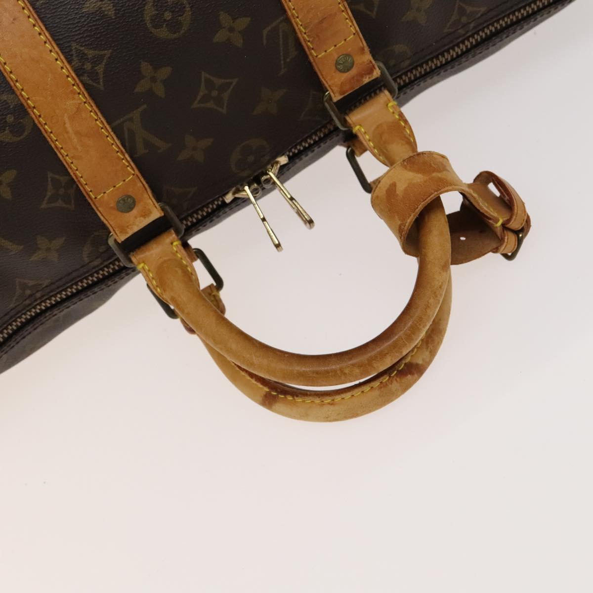 LOUIS VUITTON Monogram Keepall 45 Boston Bag M41428 LV Auth bs25353