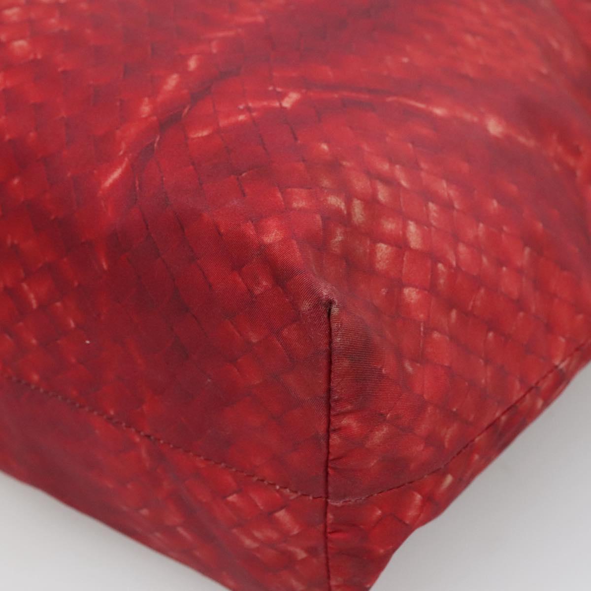 BOTTEGA VENETA Tote Bag Nylon Red Auth bs25362