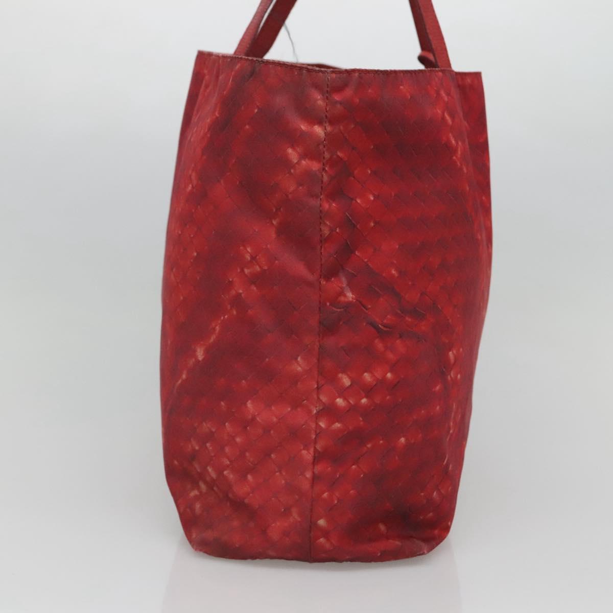 BOTTEGA VENETA Tote Bag Nylon Red Auth bs25362
