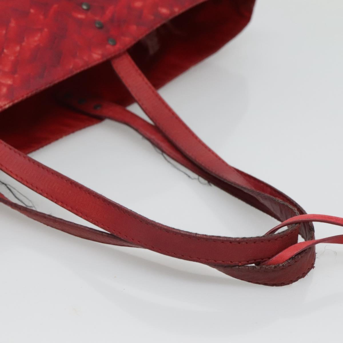 BOTTEGA VENETA Tote Bag Nylon Red Auth bs25362