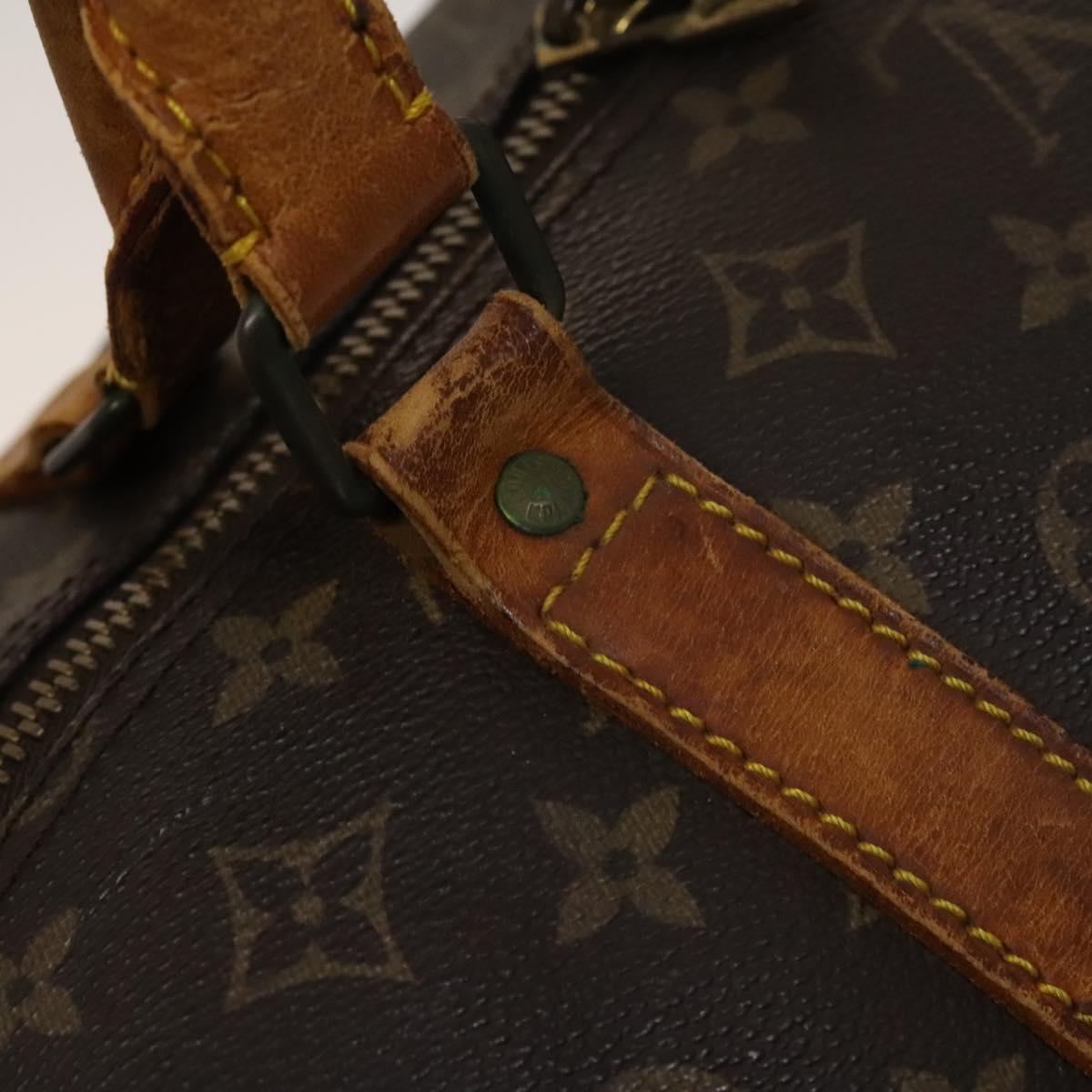 LOUIS VUITTON Monogram Keepall Bandouliere 60 Boston Bag M41412 LV Auth bs25364