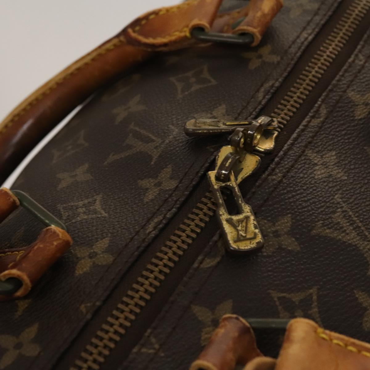 LOUIS VUITTON Monogram Keepall Bandouliere 60 Boston Bag M41412 LV Auth bs25364