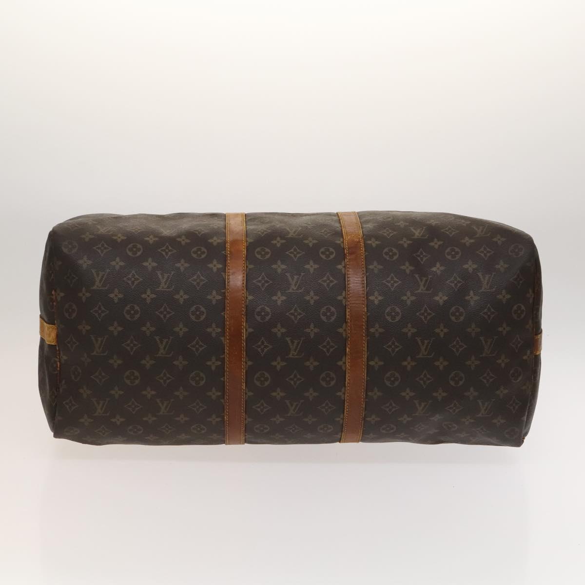 LOUIS VUITTON Monogram Keepall Bandouliere 60 Boston Bag M41412 LV Auth bs25364