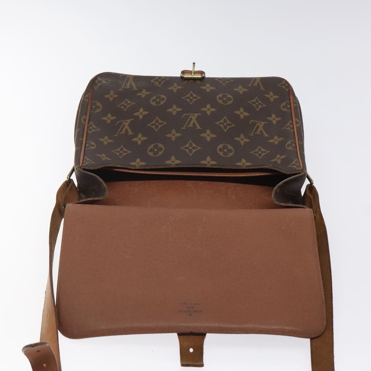 LOUIS VUITTON Monogram Cartouchiere GM Shoulder Bag M51252 LV Auth bs25368