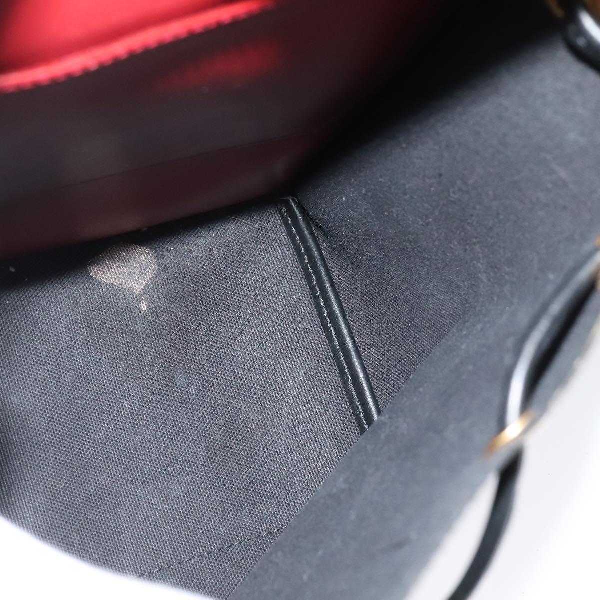 Salvatore Ferragamo Gancini Backpack PVC Leather Beige Gold Auth bs25390