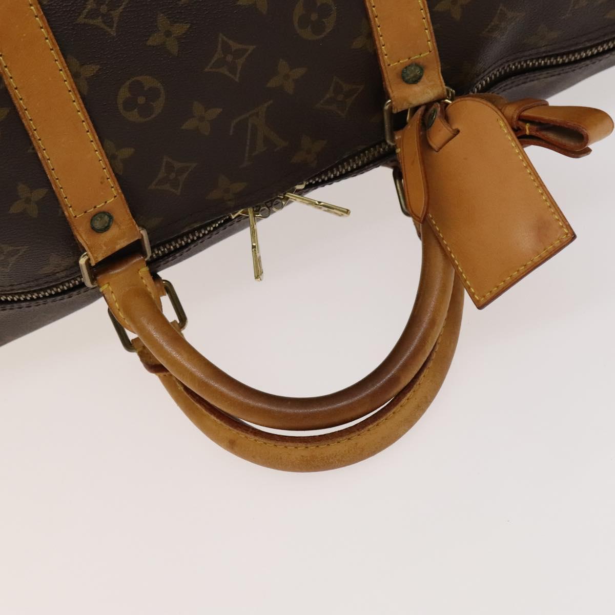 LOUIS VUITTON Monogram Keepall 60 Boston Bag M41422 LV Auth bs25405