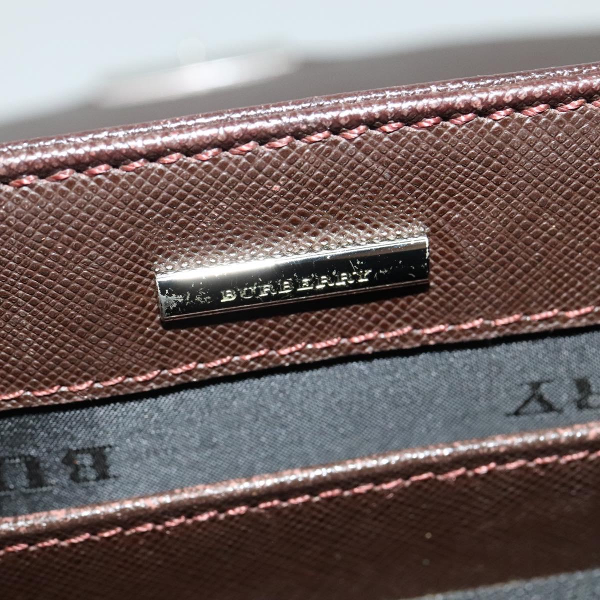 BURBERRY Business Bag Leather Brown Auth bs25430