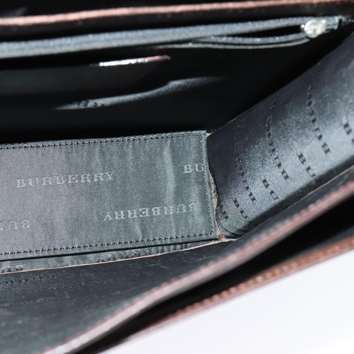 BURBERRY Business Bag Leather Brown Auth bs25430