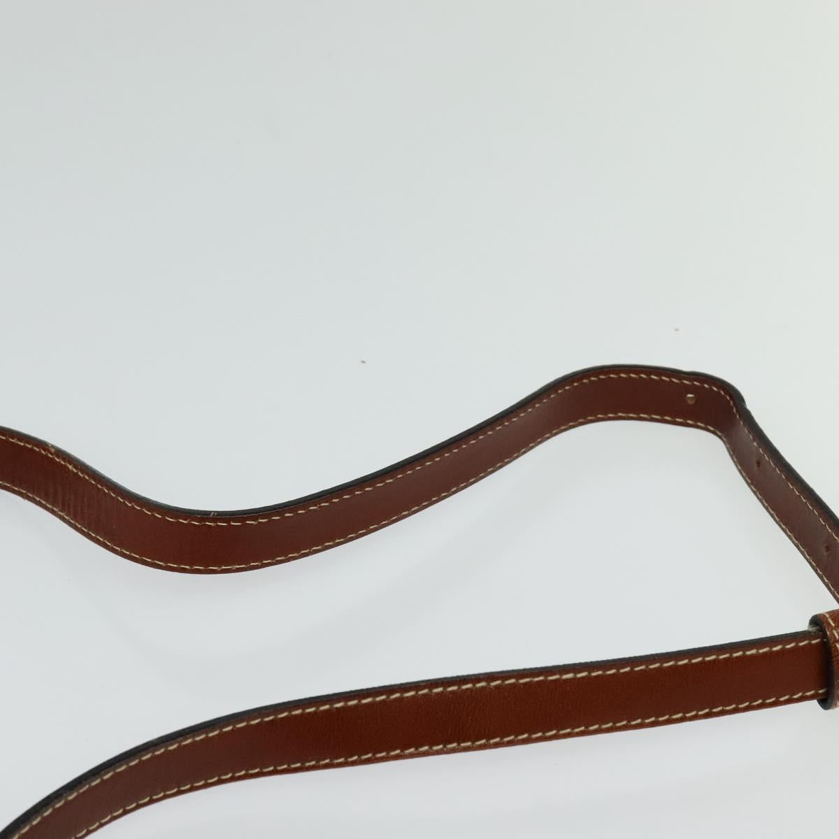 BALLY Shoulder Bag Leather Brown Auth bs25440