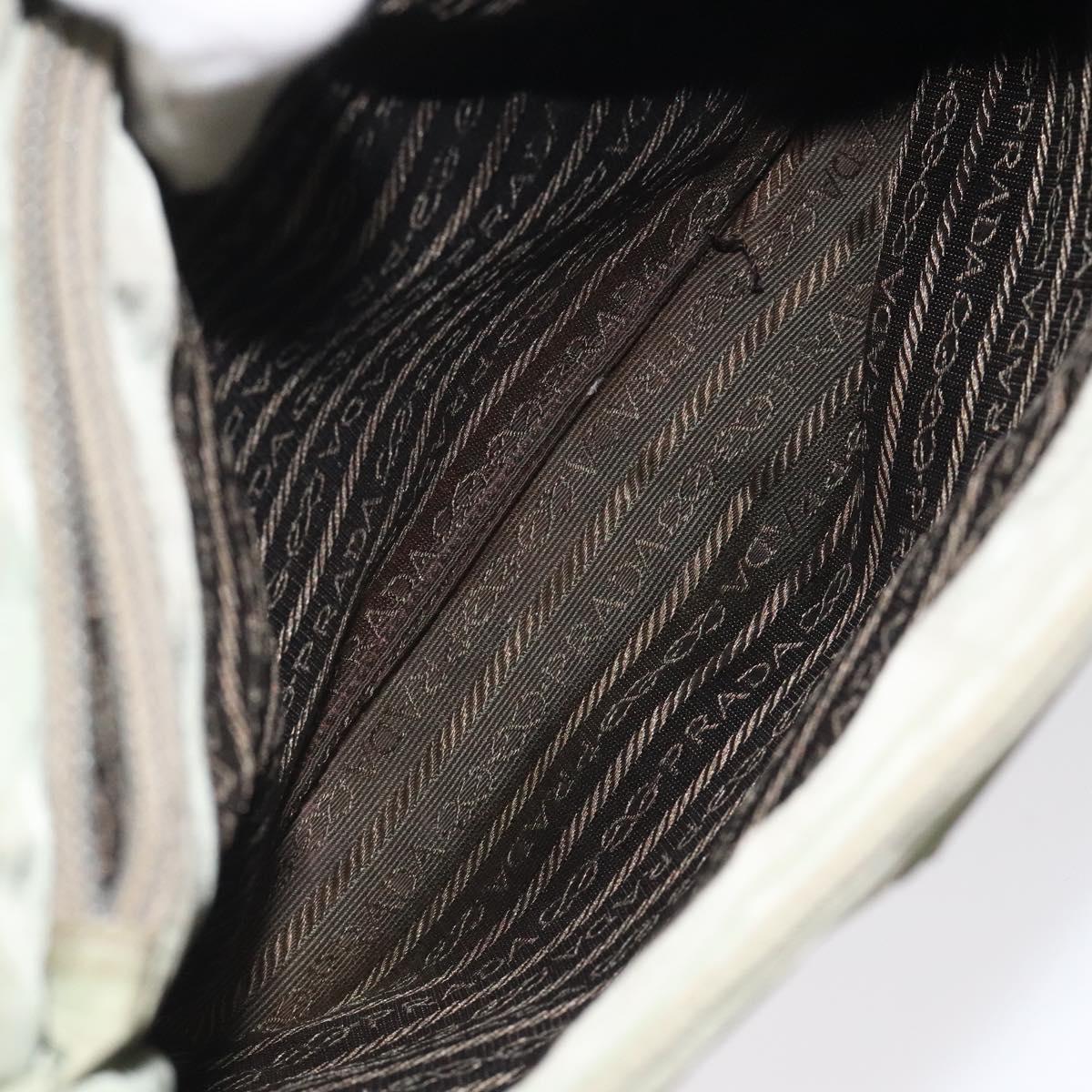 PRADA Hand Bag Nylon Khaki Auth bs25441