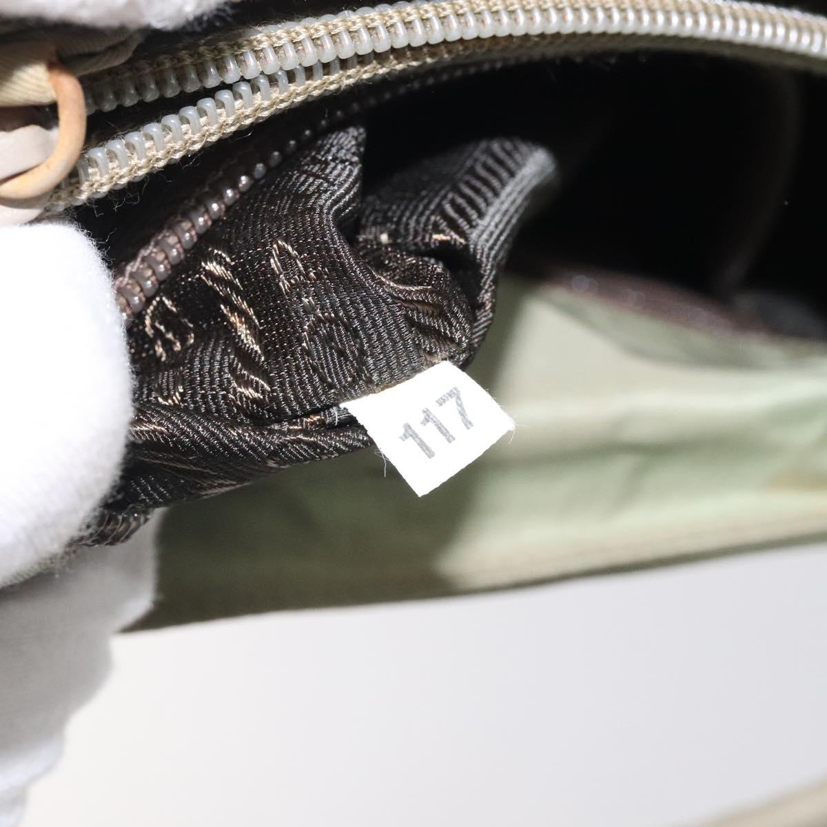 PRADA Hand Bag Nylon Khaki Auth bs25441