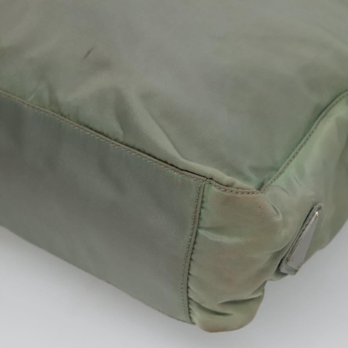 PRADA Shoulder Bag Nylon Gray Auth bs25445