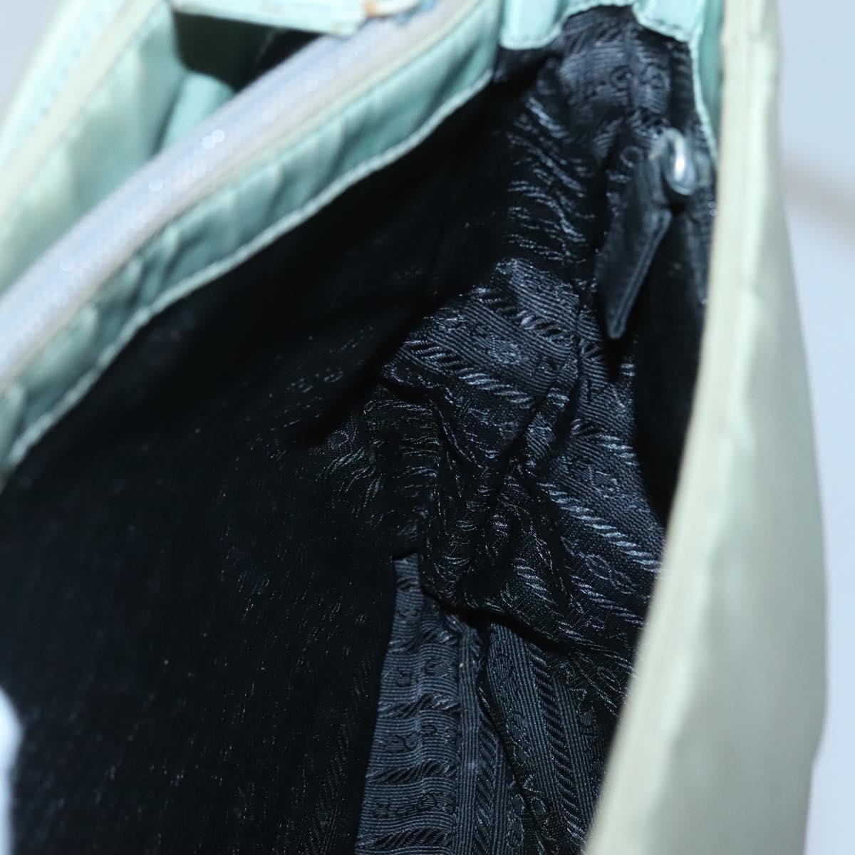 PRADA Shoulder Bag Nylon Gray Auth bs25445