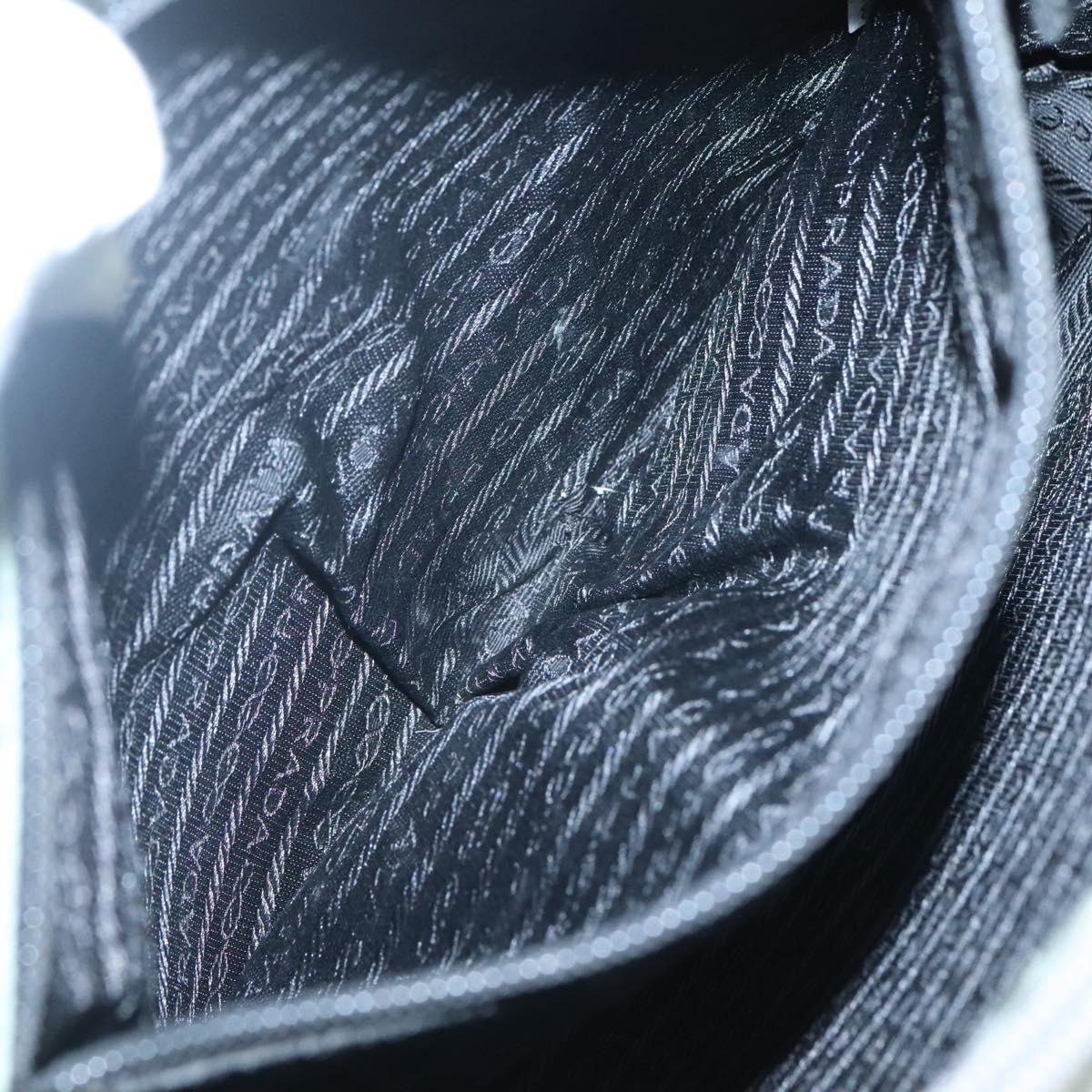 PRADA Shoulder Bag Nylon Gray Auth bs25445