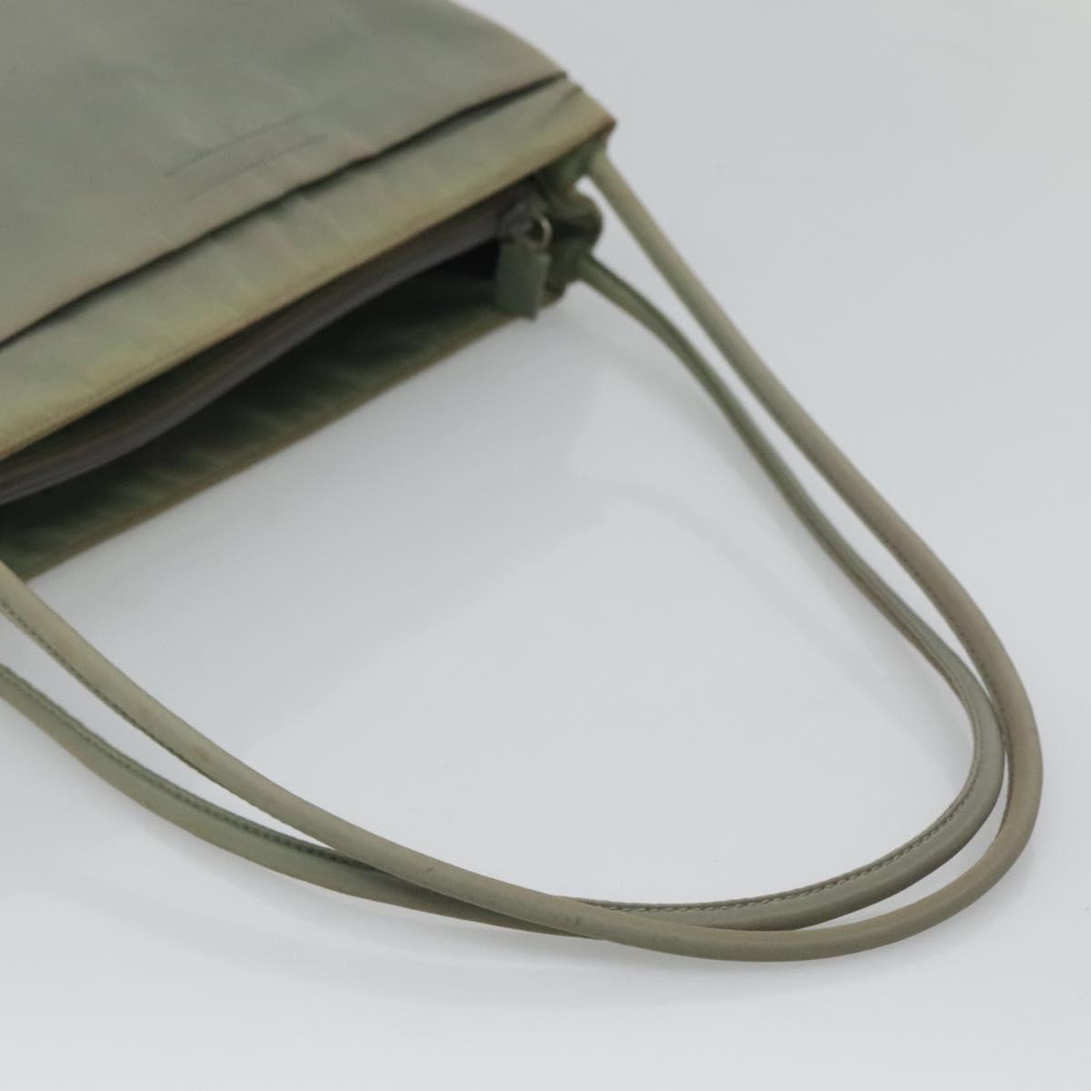 PRADA Shoulder Bag Nylon Gray Auth bs25445