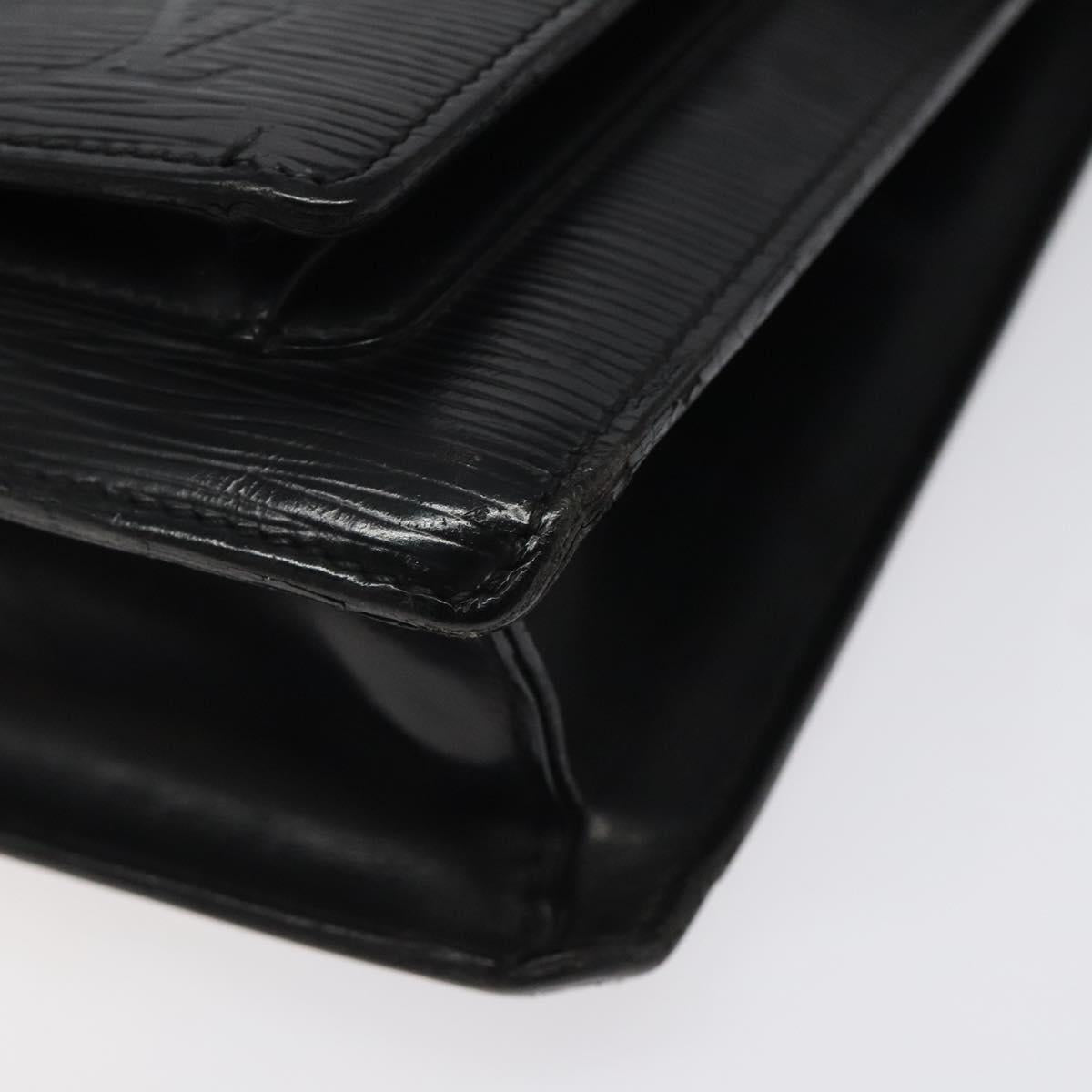 LOUIS VUITTON Epi Monceau 28 Hand Bag Black M52122 LV Auth bs25449