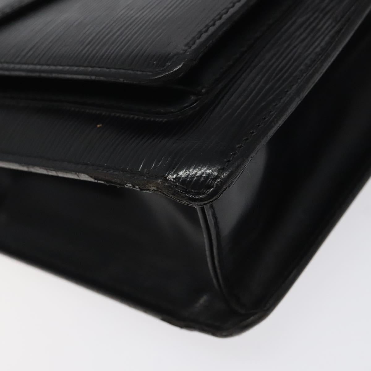 LOUIS VUITTON Epi Monceau 28 Hand Bag Black M52122 LV Auth bs25449