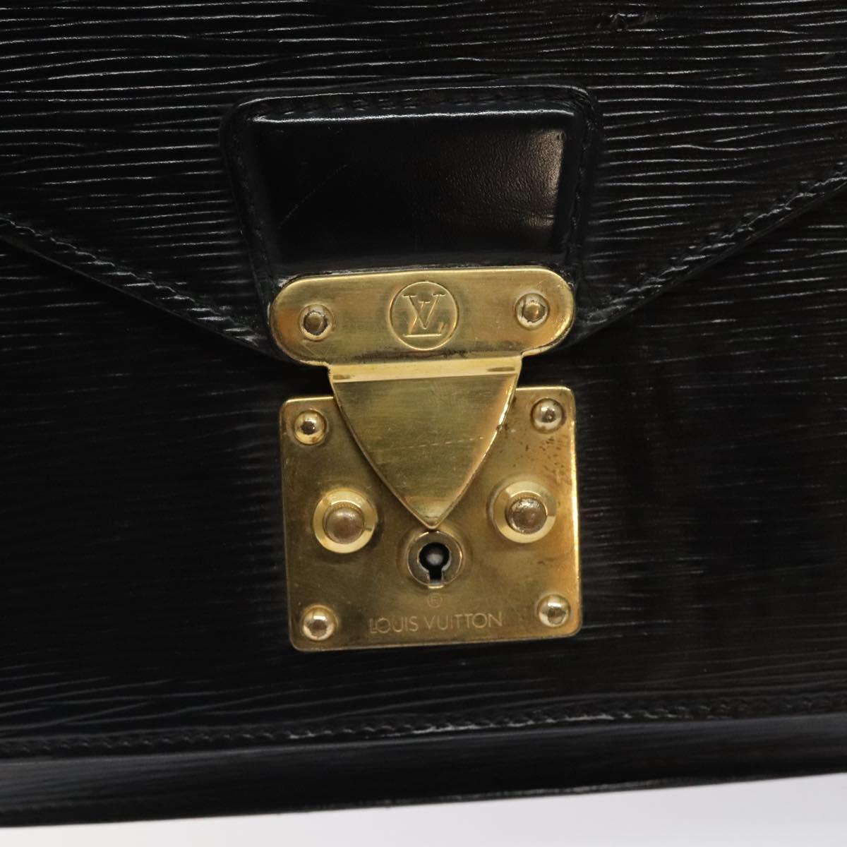 LOUIS VUITTON Epi Monceau 28 Hand Bag Black M52122 LV Auth bs25449