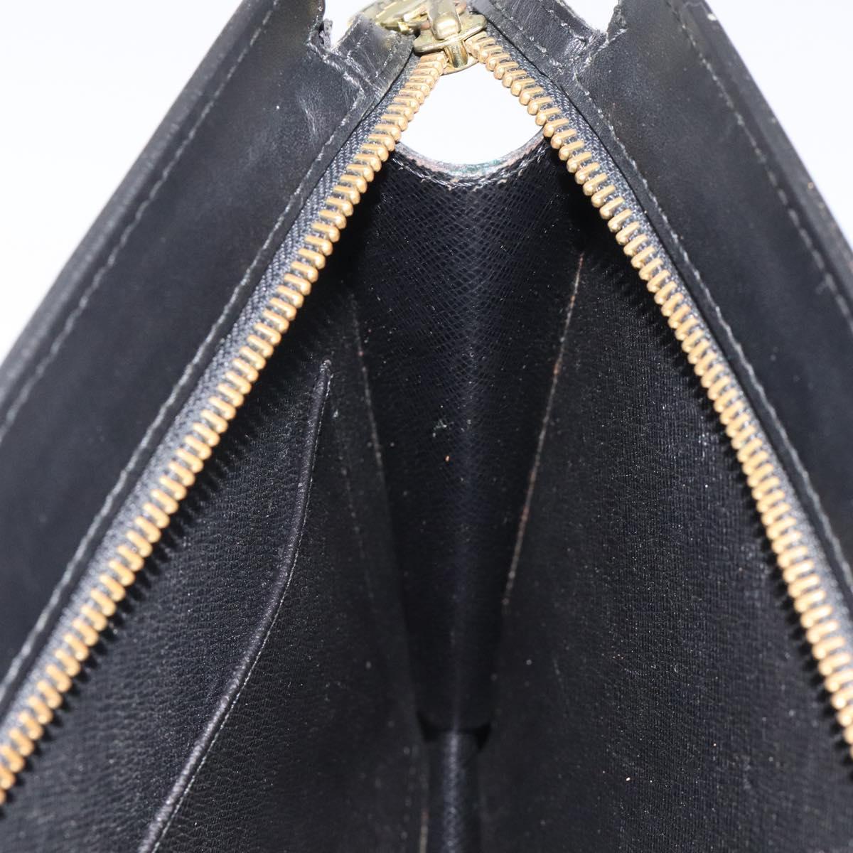 LOUIS VUITTON Epi Pochette Homme Clutch Bag Black Noir M52522 LV Auth bs25451