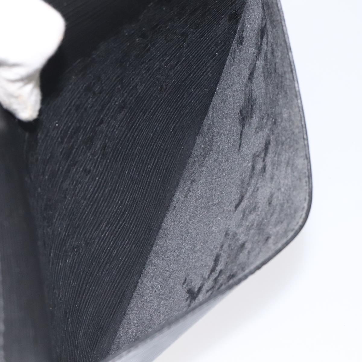 LOUIS VUITTON Epi Pochette Homme Clutch Bag Black Noir M52522 LV Auth bs25451
