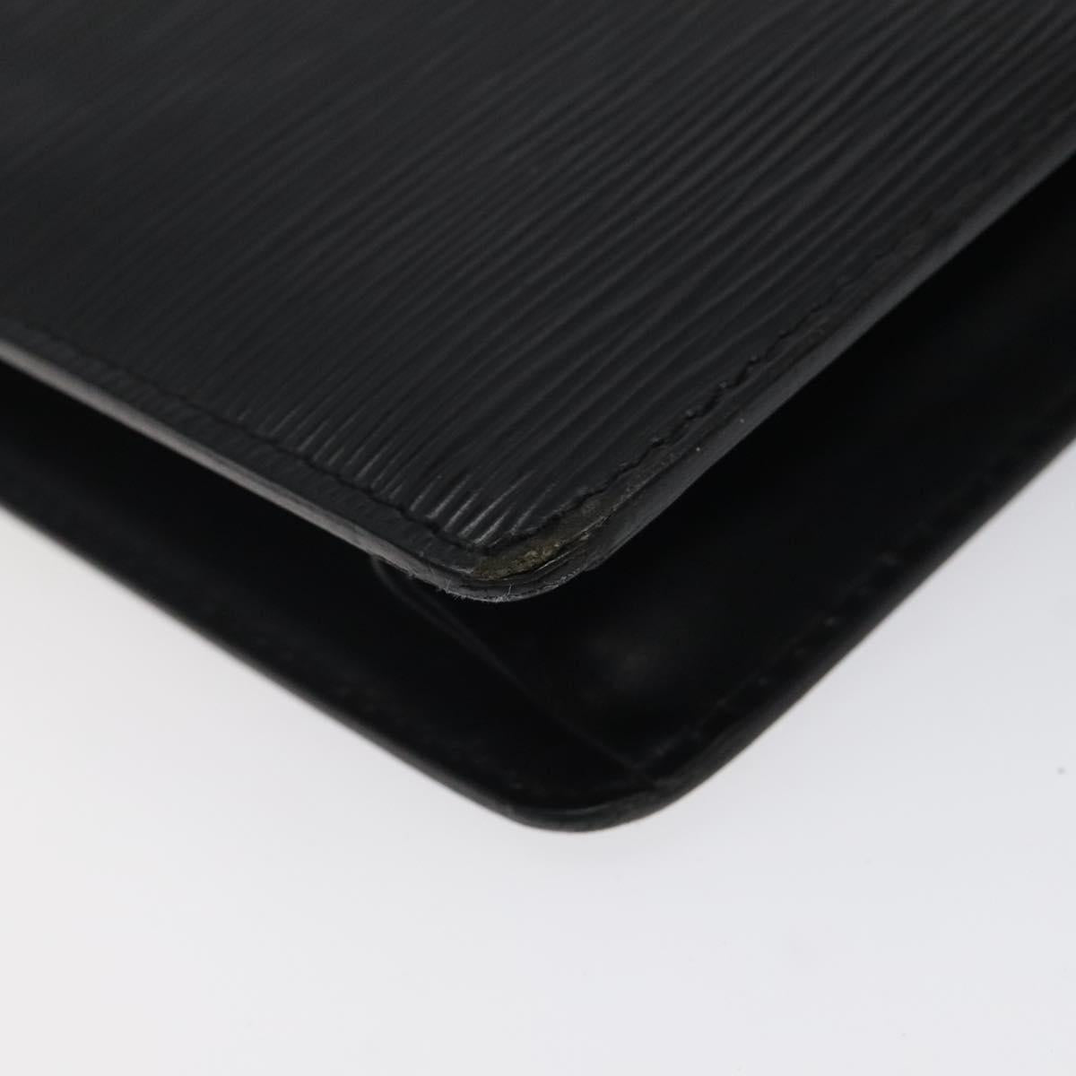 LOUIS VUITTON Epi Pochette Homme Clutch Bag Black Noir M52522 LV Auth bs25451