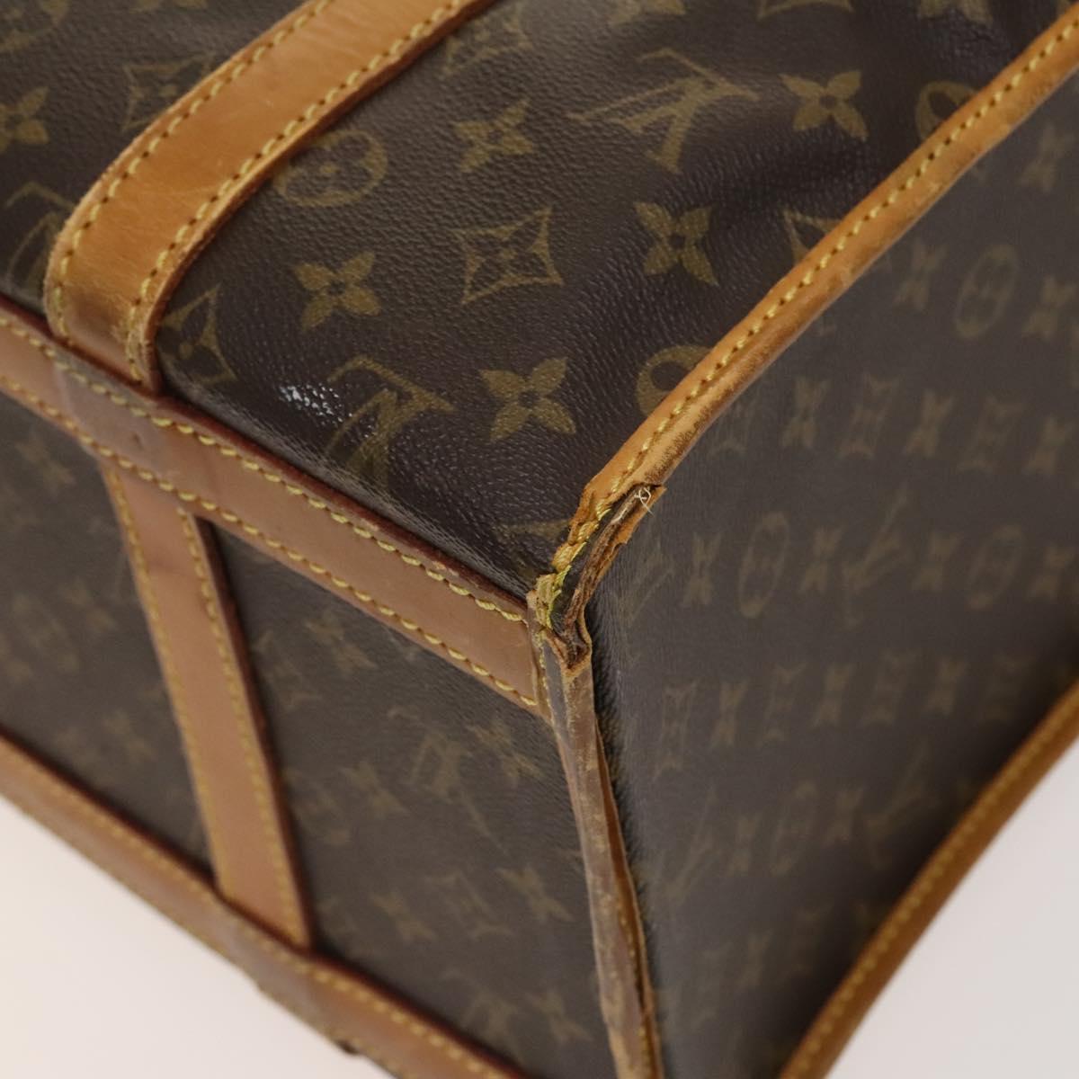 LOUIS VUITTON Monogram Sac Shan 40 Pet Carry Vintage M42024 LV Auth bs25455