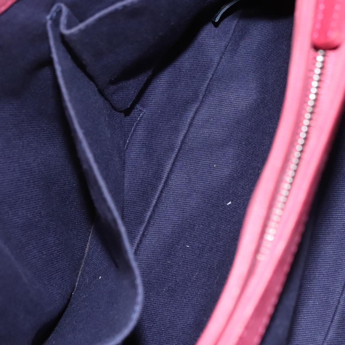 CHANEL Matelasse Chain Shoulder Bag Lamb Skin Pink Silver CC Auth bs25492